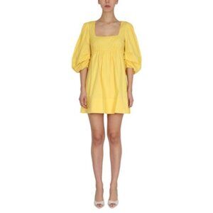 STAUD yellow mini dress size XS